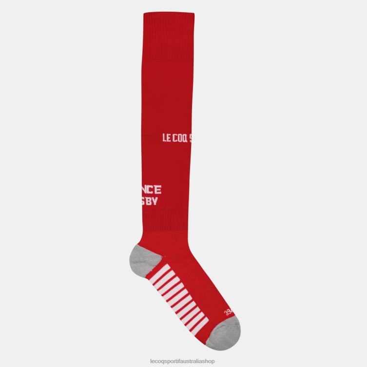 Accessories HVDBF290 Men Le Coq Sportif Replica Socks Red - Xv De France Red - Image 3