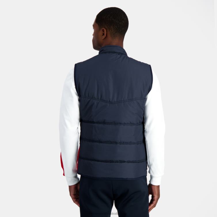 Clothing HVDBF118 Men Le Coq Sportif Unisex Sleeveless Jacket Blue - Image 4
