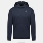 Clothing HVDBF11 Men Le Coq Sportif Hooded Sweatshirt Blue - Image 2