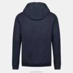 Clothing HVDBF11 Men Le Coq Sportif Hooded Sweatshirt Blue - Image 3