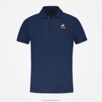Clothing HVDBF123 Men Le Coq Sportif Polo Blue - Image 2