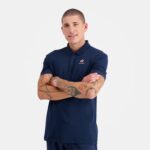 Clothing HVDBF123 Men Le Coq Sportif Polo Blue
