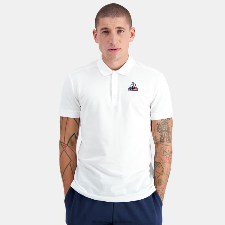 clothing_hvdbf124_men_le_coq_sportif_polo_white.jpg Clothing HVDBF124 Men Le Coq Sportif Polo White - Image 1