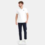 Clothing HVDBF128 Men Le Coq Sportif Coton Polo White - Image 5