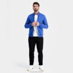 Clothing HVDBF12 Men Le Coq Sportif Zipped Sweatshirt Blue - Image 5