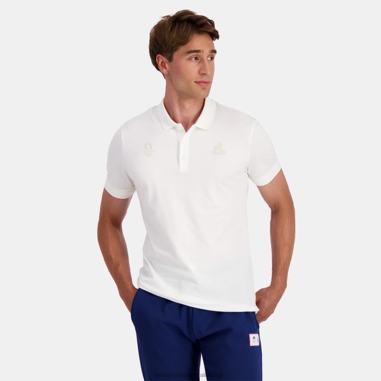 clothing_hvdbf130_men_le_coq_sportif_polo_white.jpg Clothing HVDBF130 Men Le Coq Sportif Polo White - Image 1
