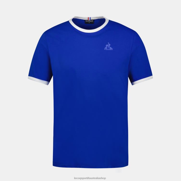 Clothing HVDBF139 Men Le Coq Sportif Fashion T-Shirt Blue - Image 2