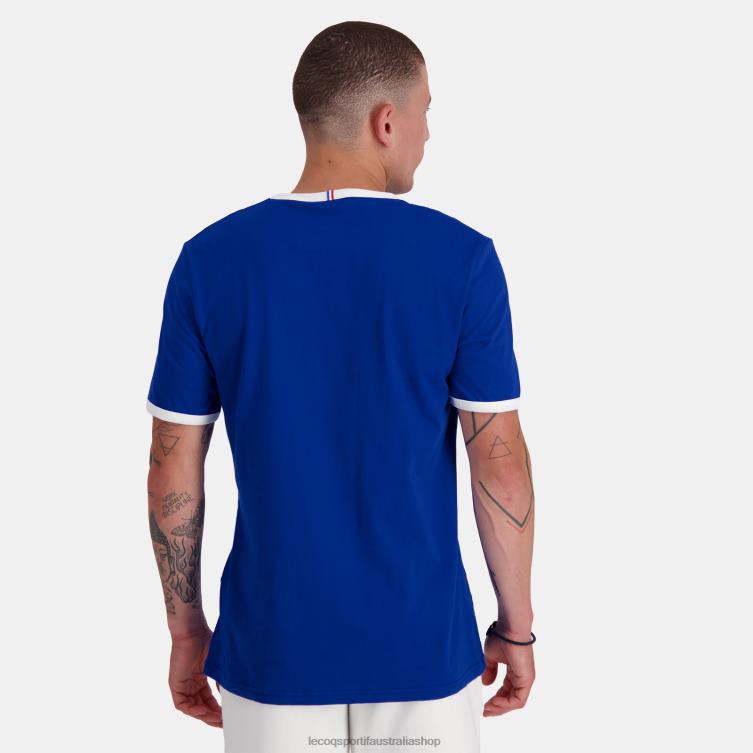 Clothing HVDBF139 Men Le Coq Sportif Fashion T-Shirt Blue - Image 4
