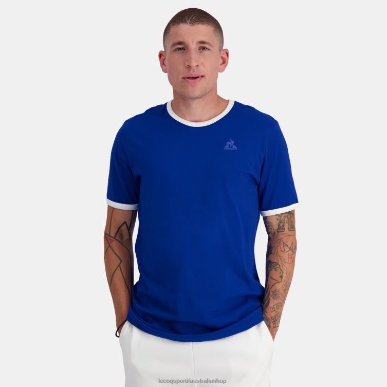 Clothing HVDBF139 Men Le Coq Sportif Fashion T-Shirt Blue - Image 1