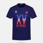 Clothing HVDBF141 Men Le Coq Sportif T-Shirt - Xv De France Blue - Image 2