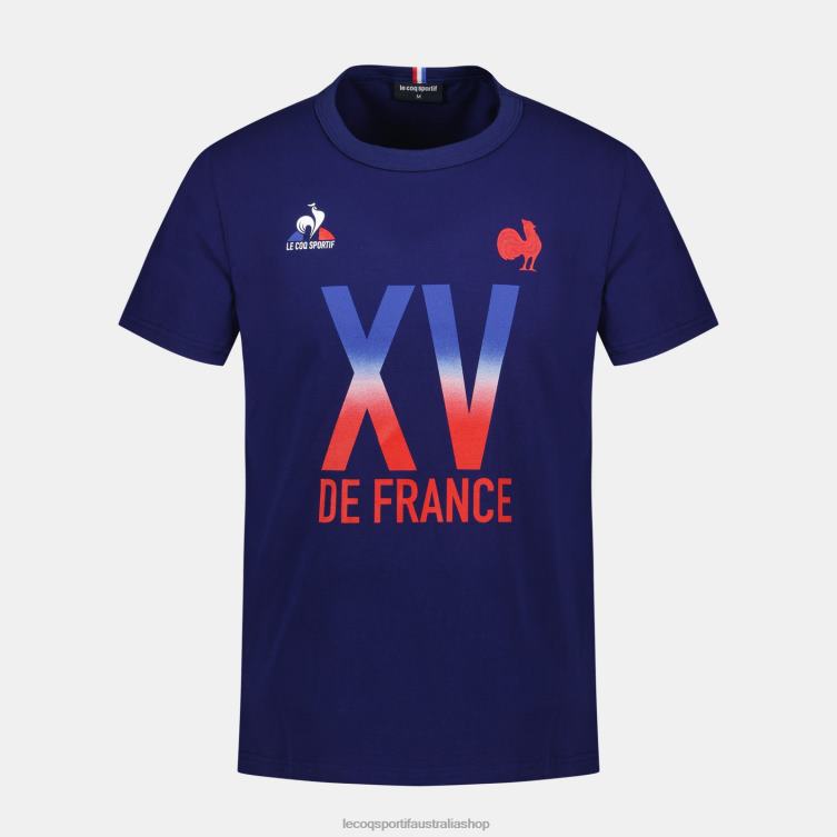 Clothing HVDBF141 Men Le Coq Sportif T-Shirt - Xv De France Blue - Image 2