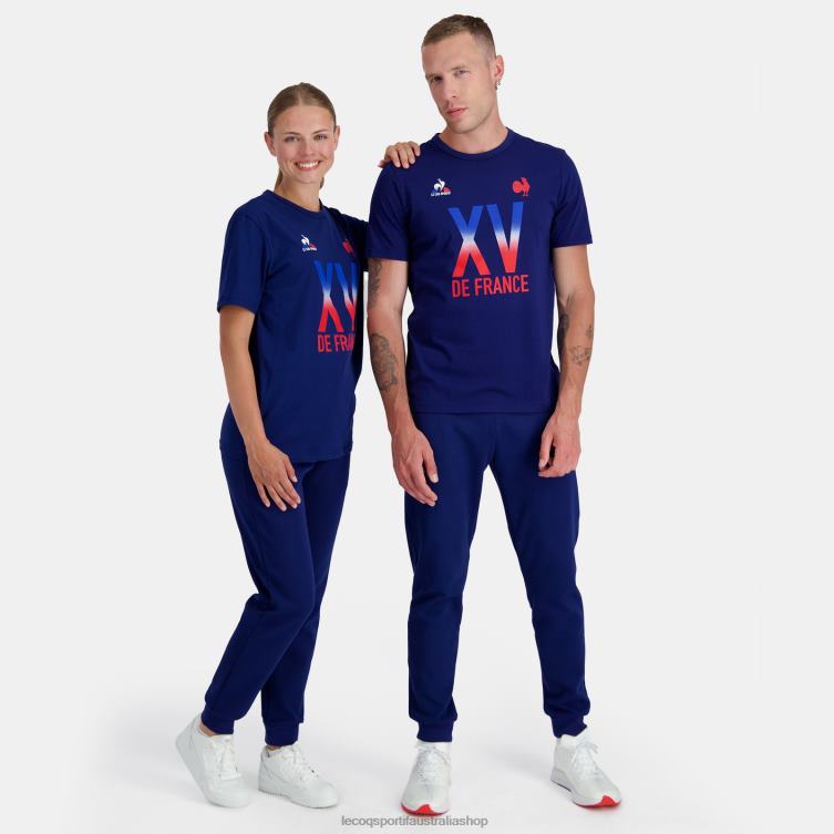Clothing HVDBF141 Men Le Coq Sportif T-Shirt - Xv De France Blue - Image 5
