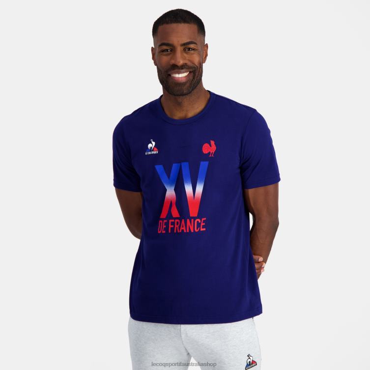 Clothing HVDBF141 Men Le Coq Sportif T-Shirt - Xv De France Blue - Image 9