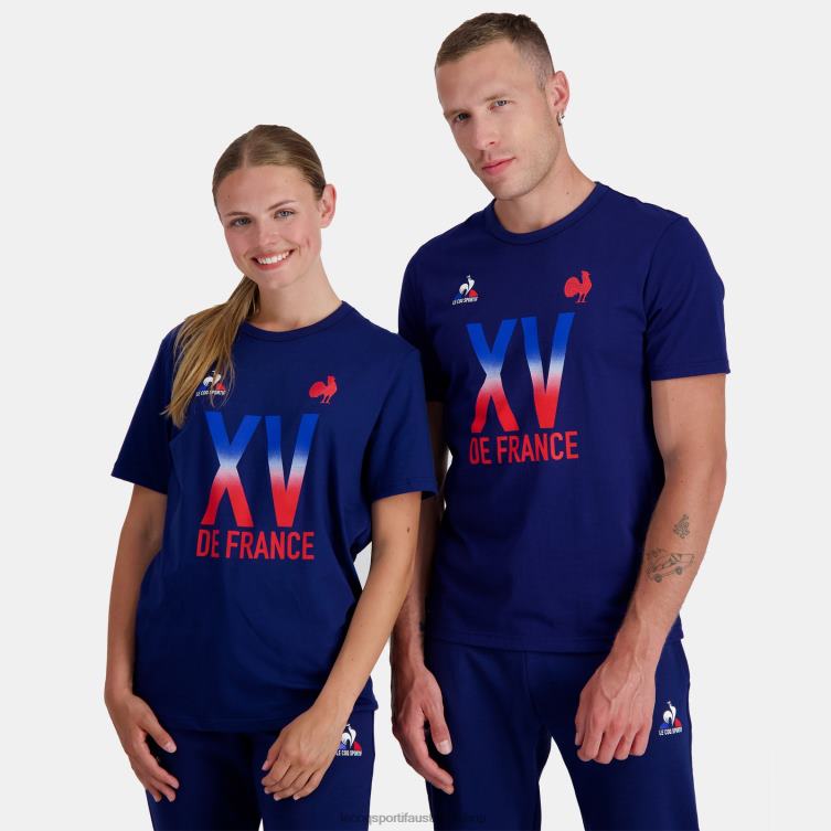 Clothing HVDBF141 Men Le Coq Sportif T-Shirt - Xv De France Blue - Image 1
