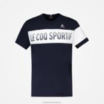 Clothing HVDBF142 Men Le Coq Sportif Fashion T-Shirt Blue - Image 2