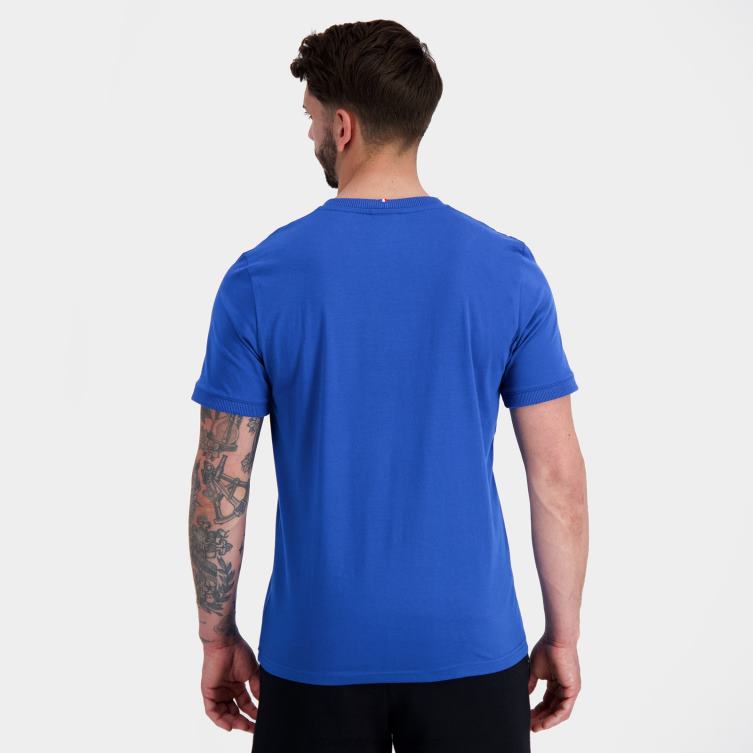 Clothing HVDBF144 Men Le Coq Sportif Fashion T-Shirt Blue - Image 4