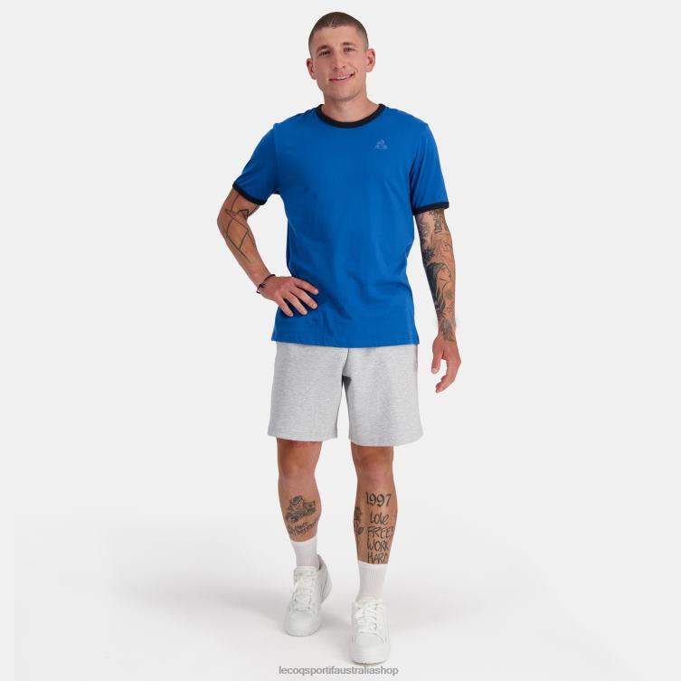 Clothing HVDBF145 Men Le Coq Sportif Fashion T-Shirt Blue - Image 3