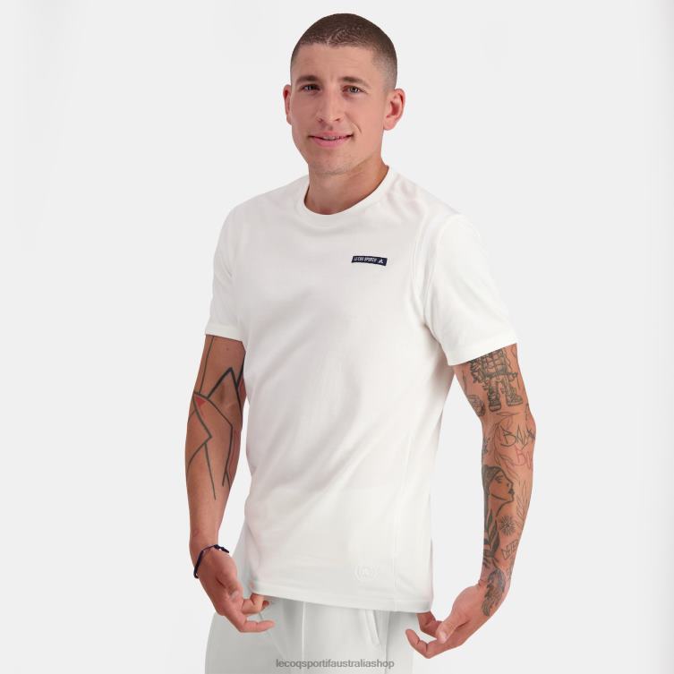 clothing_hvdbf146_men_le_coq_sportif_fashion_t_shirt_white.jpg Clothing HVDBF146 Men Le Coq Sportif Fashion T-Shirt White - Image 1