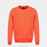 Clothing HVDBF14 Men Le Coq Sportif Sweatshirt Orange - Image 2