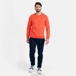 Clothing HVDBF14 Men Le Coq Sportif Sweatshirt Orange - Image 5