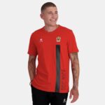 Clothing HVDBF150 Men Le Coq Sportif Fashion T-Shirt Red