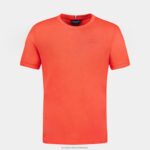 Clothing HVDBF152 Men Le Coq Sportif Fashion T-Shirt Orange - Image 2