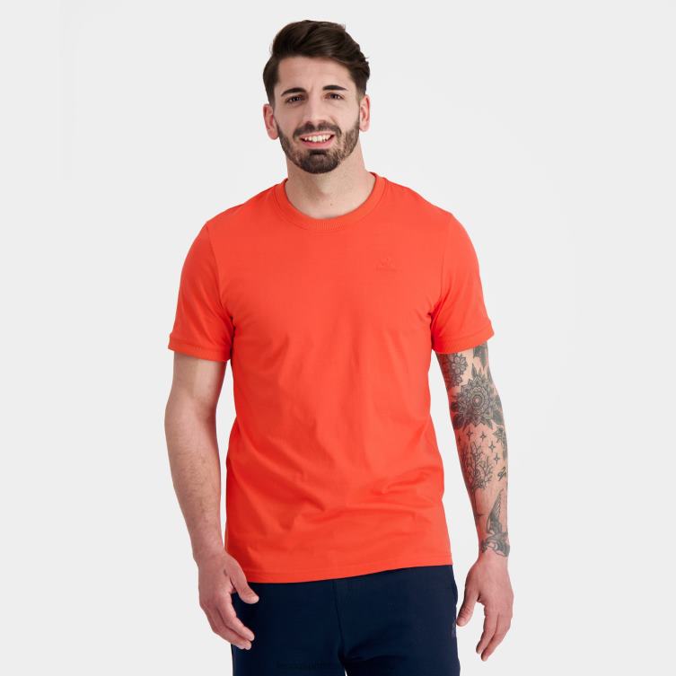 Clothing HVDBF152 Men Le Coq Sportif Fashion T-Shirt Orange - Image 1