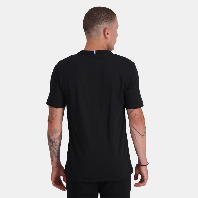 Clothing HVDBF153 Men Le Coq Sportif Fashion T-Shirt Black - Image 4