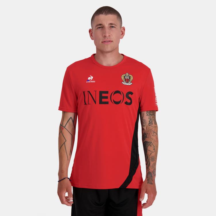 clothing_hvdbf154_men_le_coq_sportif_fashion_t_shirt_red.jpg Clothing HVDBF154 Men Le Coq Sportif Fashion T-Shirt Red - Image 1