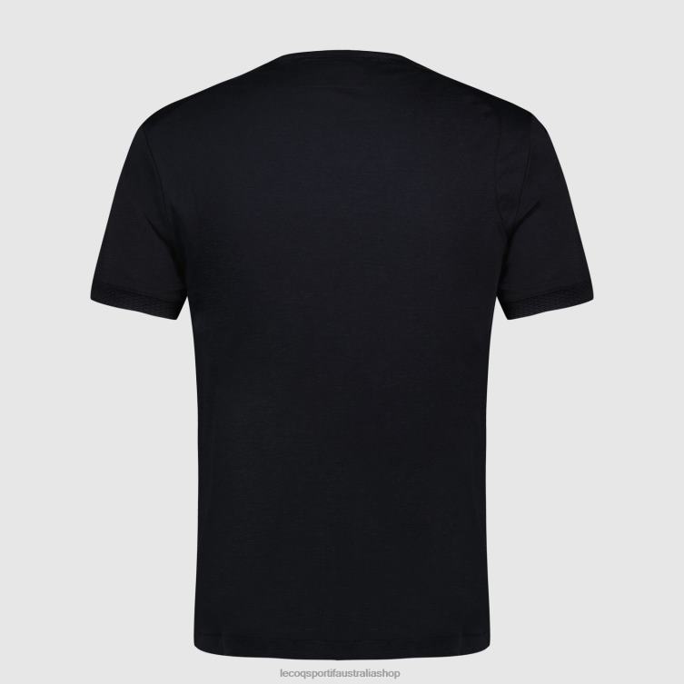 Clothing HVDBF155 Men Le Coq Sportif Fashion T-Shirt Black - Image 3