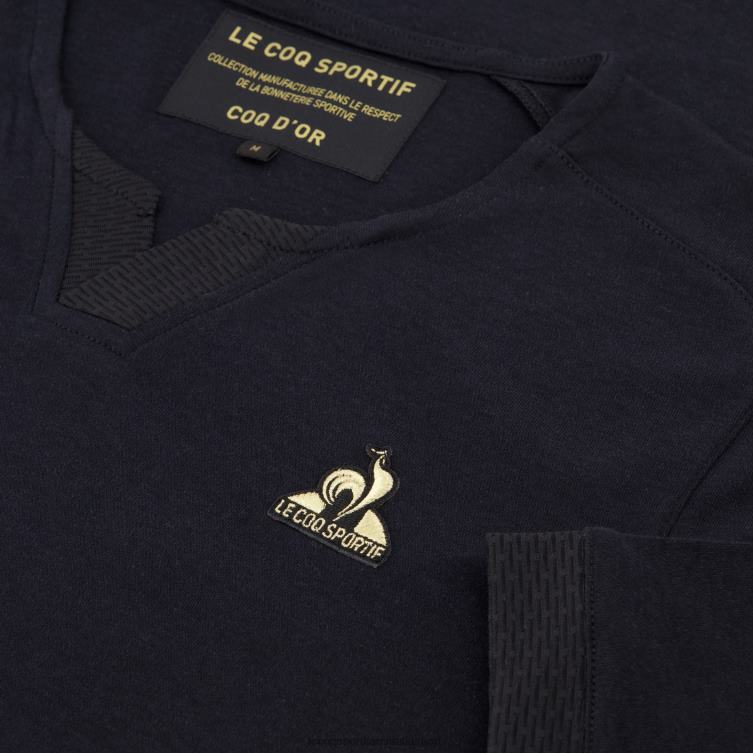 Clothing HVDBF155 Men Le Coq Sportif Fashion T-Shirt Black - Image 6