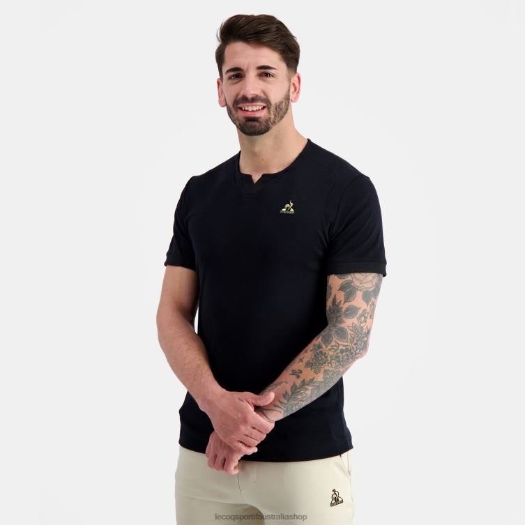 Clothing HVDBF155 Men Le Coq Sportif Fashion T-Shirt Black - Image 1