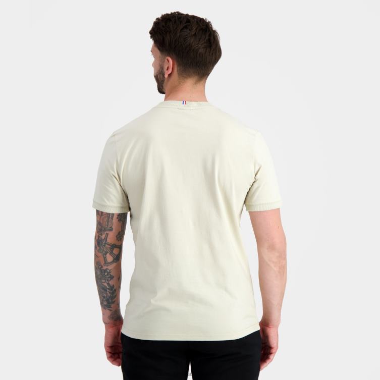 Clothing HVDBF156 Men Le Coq Sportif Fashion T-Shirt Brown - Image 4