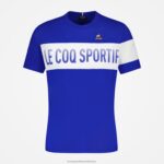 Clothing HVDBF161 Men Le Coq Sportif Fashion T-Shirt Blue - Image 2