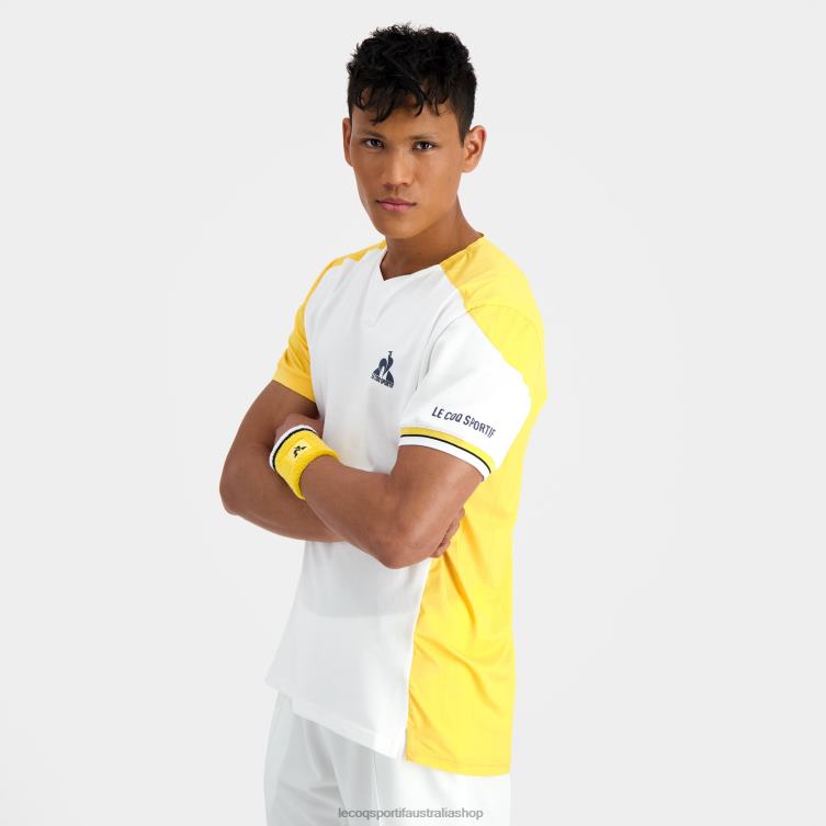 clothing_hvdbf166_men_le_coq_sportif_fashion_t_shirt_white.jpg Clothing HVDBF166 Men Le Coq Sportif Fashion T-Shirt White - Image 1