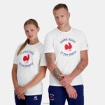 Clothing HVDBF169 Men Le Coq Sportif T-Shirt - France Rugby White