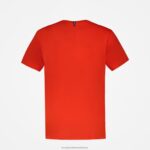 Clothing HVDBF171 Men Le Coq Sportif Fashion T-Shirt Red - Image 3