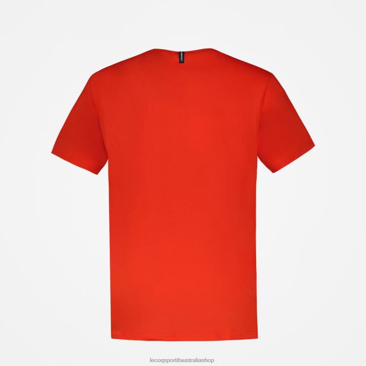 Clothing HVDBF171 Men Le Coq Sportif Fashion T-Shirt Red - Image 3