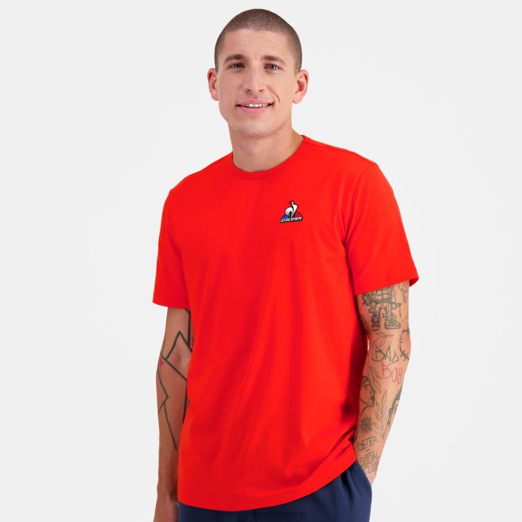 clothing_hvdbf171_men_le_coq_sportif_fashion_t_shirt_red.jpg Clothing HVDBF171 Men Le Coq Sportif Fashion T-Shirt Red - Image 1