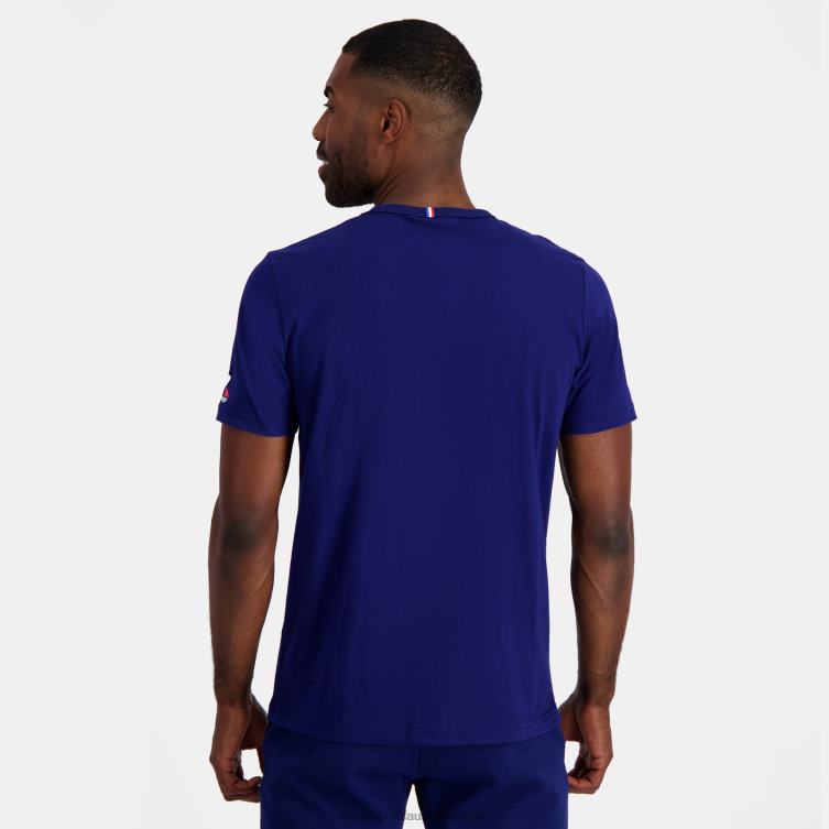 Clothing HVDBF172 Men Le Coq Sportif T-Shirt - France Rugby Blue - Image 4