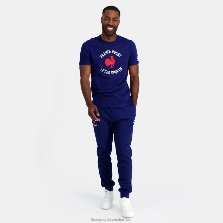 Clothing HVDBF172 Men Le Coq Sportif T-Shirt - France Rugby Blue - Image 6