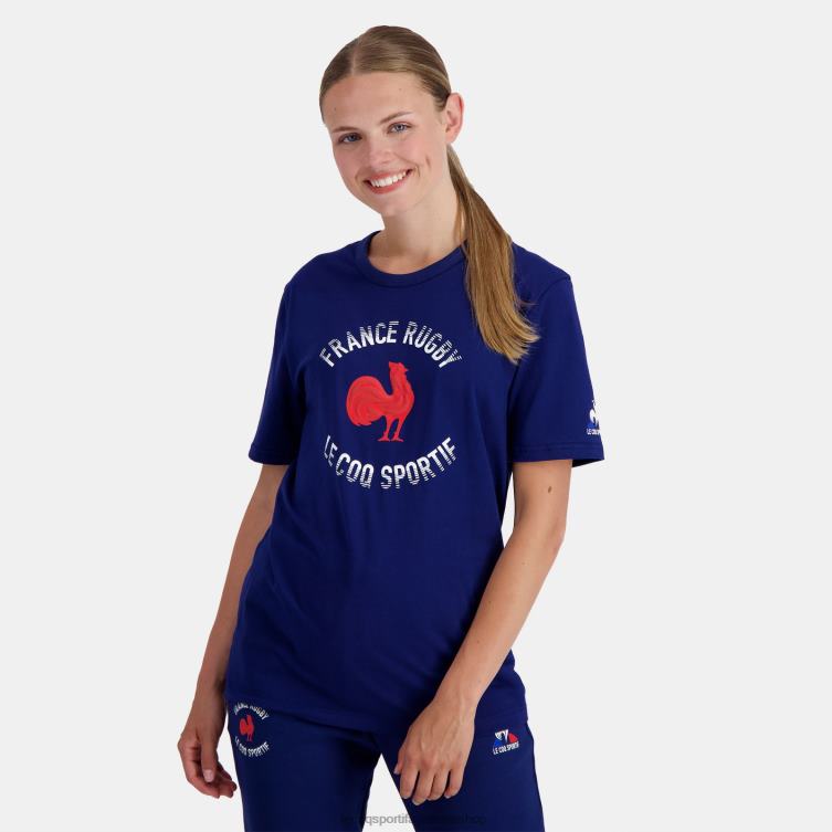 Clothing HVDBF172 Men Le Coq Sportif T-Shirt - France Rugby Blue - Image 7