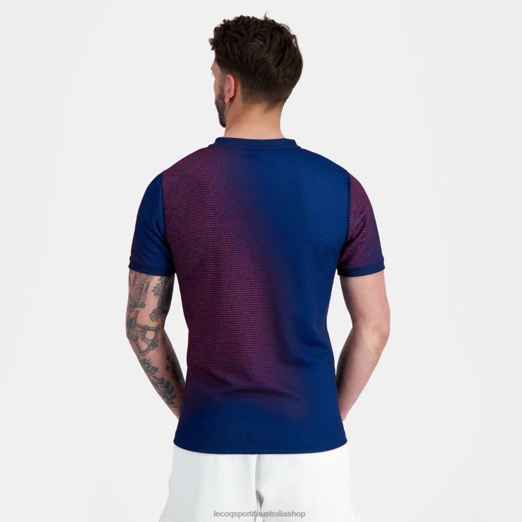 Clothing HVDBF173 Men Le Coq Sportif Prematch Jersey - Xv De France Blue - Image 4