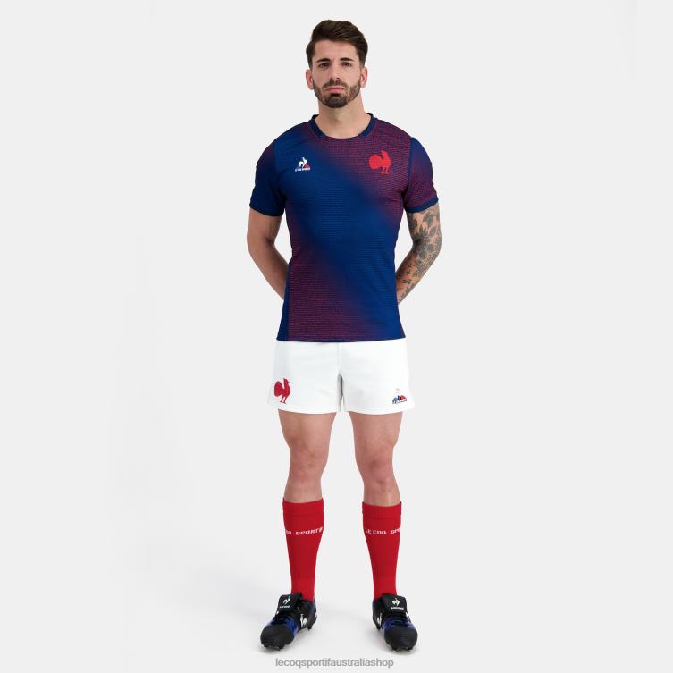 Clothing HVDBF173 Men Le Coq Sportif Prematch Jersey - Xv De France Blue - Image 5