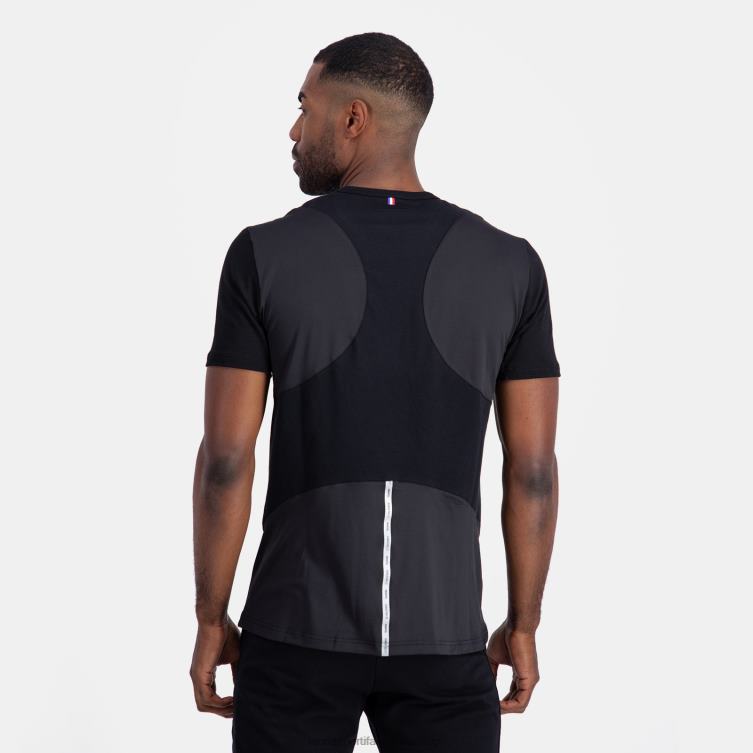 Clothing HVDBF174 Men Le Coq Sportif Fashion T-Shirt Black - Image 4