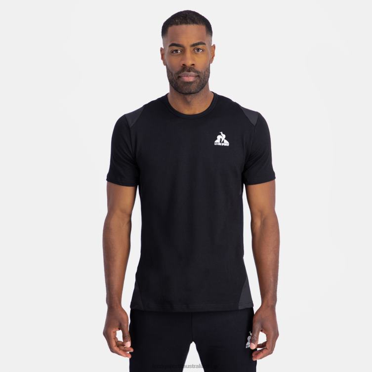 Clothing HVDBF174 Men Le Coq Sportif Fashion T-Shirt Black - Image 1