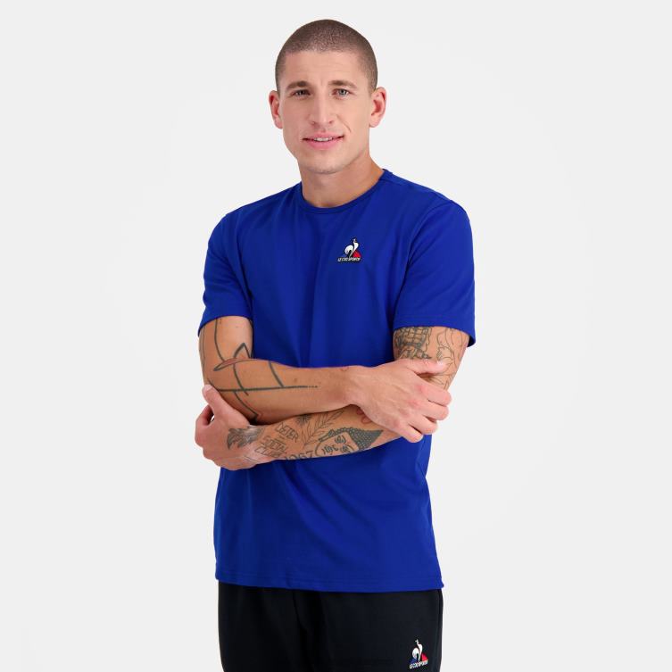 clothing_hvdbf178_men_le_coq_sportif_fashion_t_shirt_blue.jpg Clothing HVDBF178 Men Le Coq Sportif Fashion T-Shirt Blue - Image 1