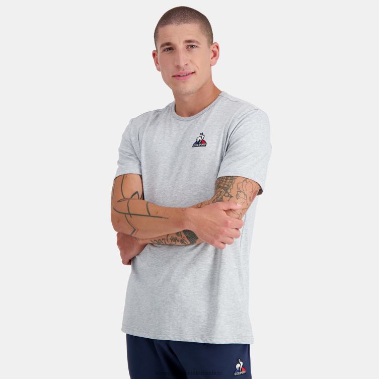 clothing_hvdbf179_men_le_coq_sportif_fashion_t_shirt_grey.jpg Clothing HVDBF179 Men Le Coq Sportif Fashion T-Shirt Grey - Image 1