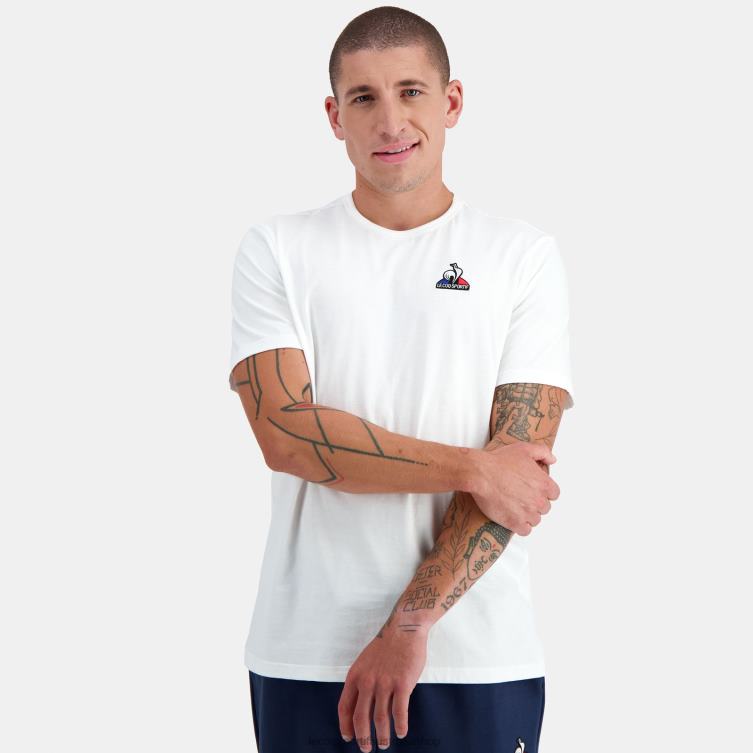 clothing_hvdbf180_men_le_coq_sportif_fashion_t_shirt_white.jpg Clothing HVDBF180 Men Le Coq Sportif Fashion T-Shirt White - Image 1