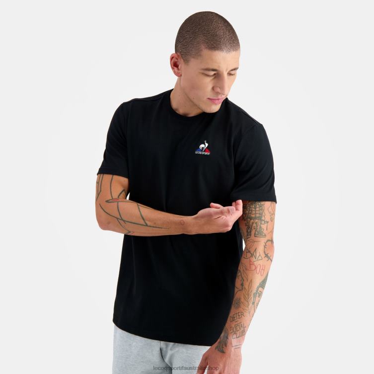 Clothing HVDBF181 Men Le Coq Sportif Fashion T-Shirt Black - Image 1